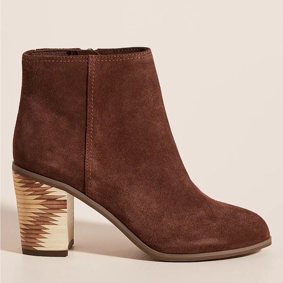 Seychelles Chocolate Suede Ankle Boots Women’s 7.5 - Picture 3 of 8